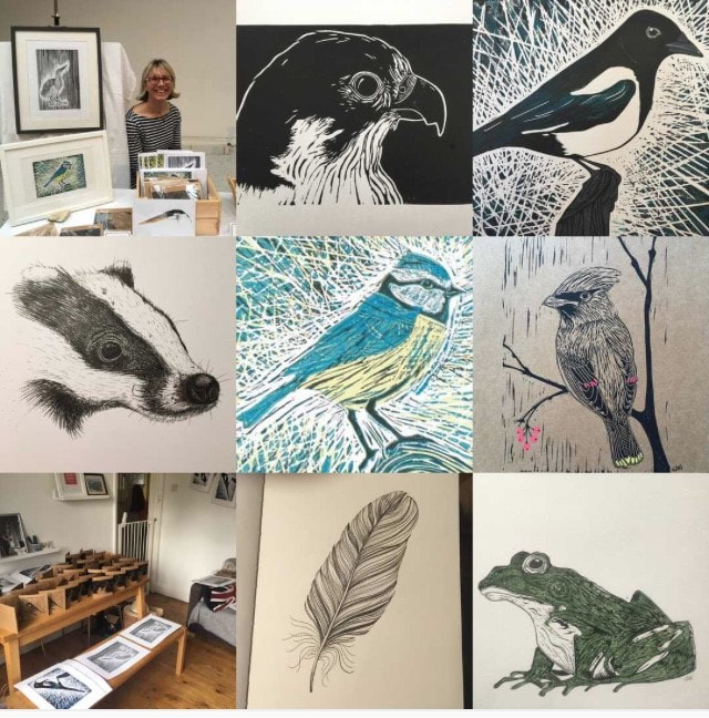 #bestnine2017 linocut prints and drawings from 2017